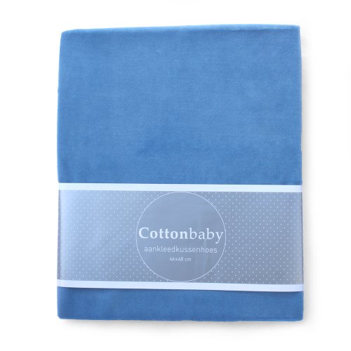 Housse de matelas à langer en velours, bleu